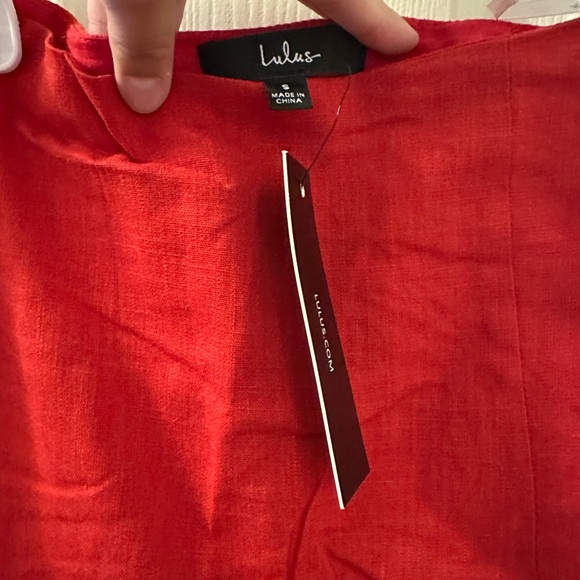 Chic Red Ruffle Skirt - Picture 3 of 3